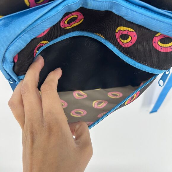 OFWGKTA Odd Future Donut 3 Compartment  Backpack Black Blue Pink School Bag - Picture 7 of 11